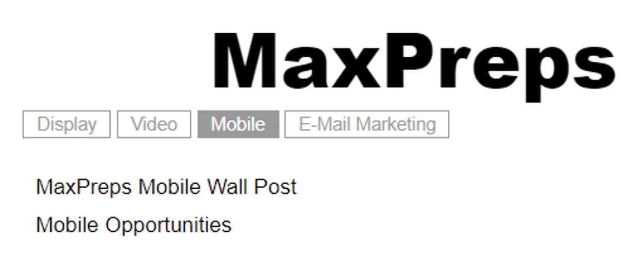 Figure 23 MaxPreps Mobile Wall Post Advertising Format