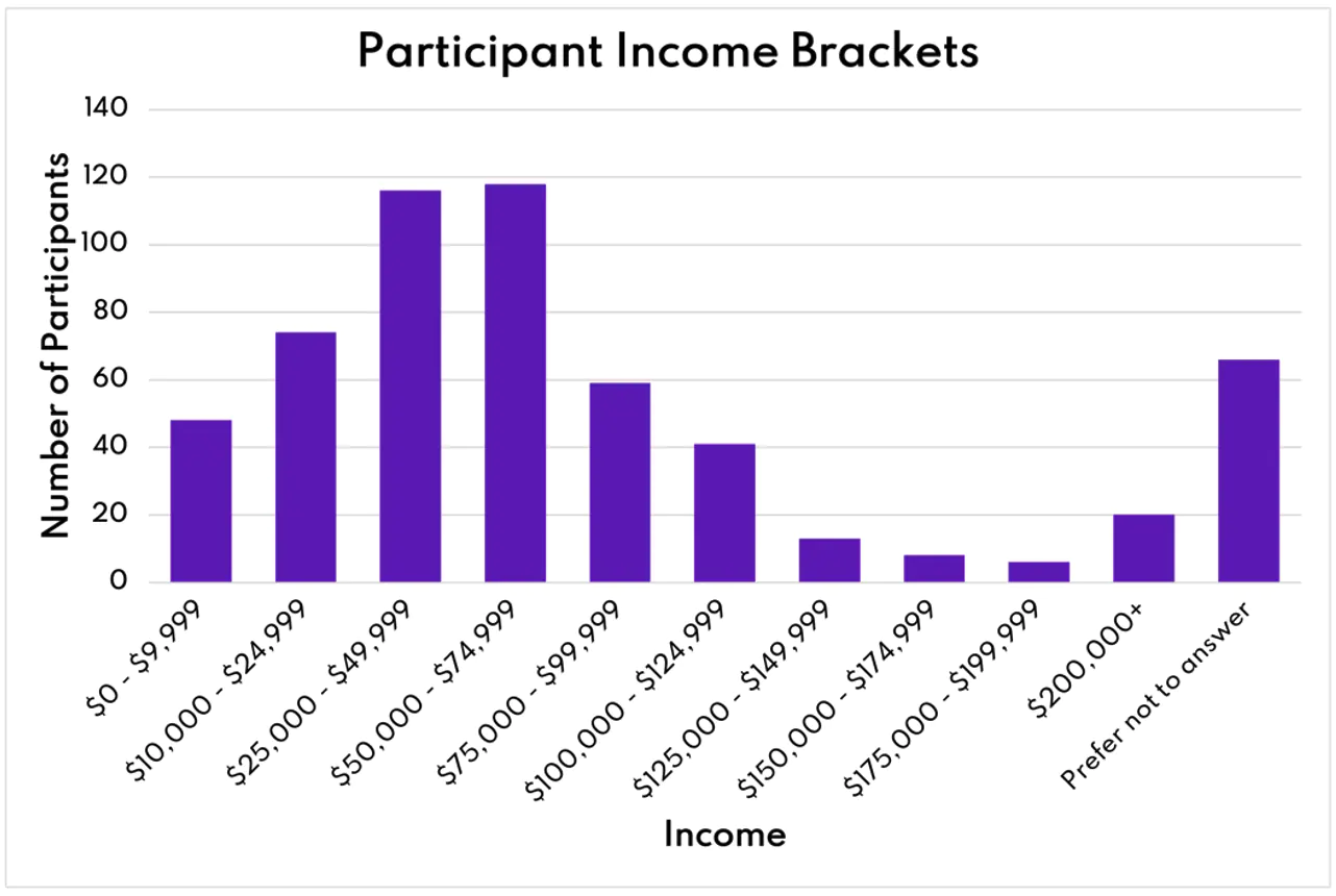 Figure 1: Income Brackets of Survey Participants